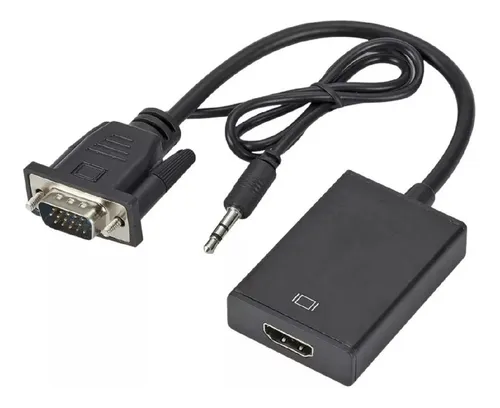 Adaptador De Video Vga A Hdmi + Audio