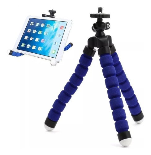 Tripie Flexible Soporte Pulpo Base Celular Camara Portatil Color Azul