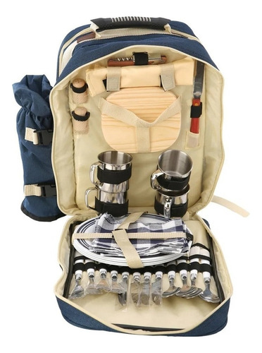 4 Personas Picnic Backapck Mochila Camping Al Aire Libre