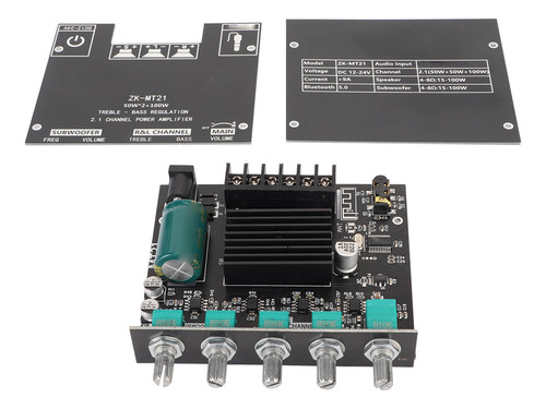 Módulo Amplificador De Potencia Digital Zk Mt21 Board 2.1 Ca