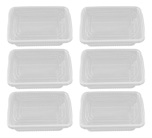 Fiambrera Desechable, 10 Unidades, Apta Para Microondas, Tra