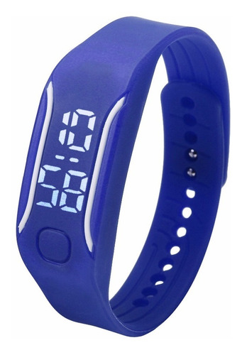 Reloj Deportivo Led Unisex Silicona Mens Fashions Azul