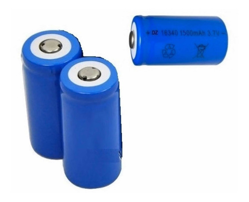 Pilas 16340 Recargable Baterias Li Ion 16340 1300 Mah 3.7v