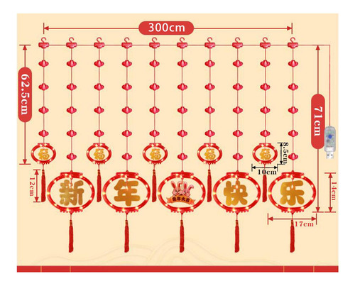 Luz De Chinês Com Controle Remoto Para Pendurar Estilo B