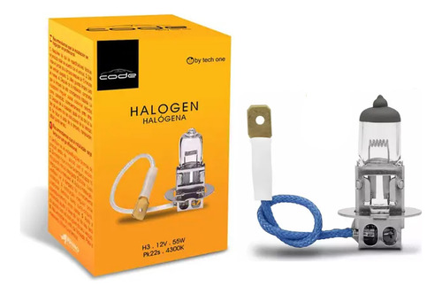 Lâmpadas 2 Peças Halógenas H3 Linha Code Potência De 70w 12v