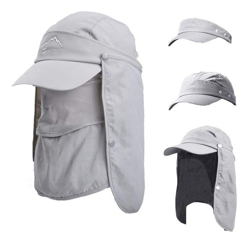 Sombrero Protección Solar Con Cubierta De Cuello Desmontable