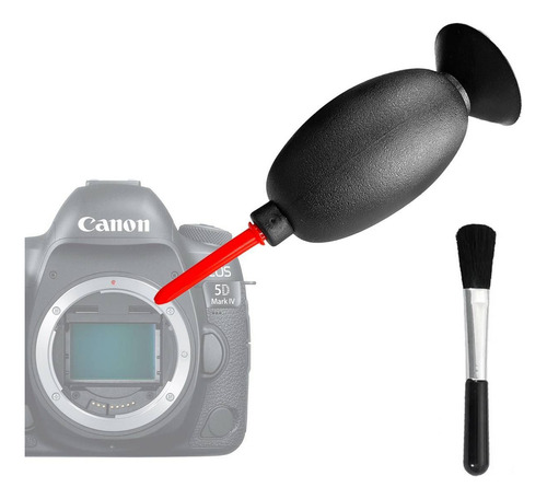Bomba Ar Soprador Limpeza Câmera Lente Sensor Cmos + Pincel