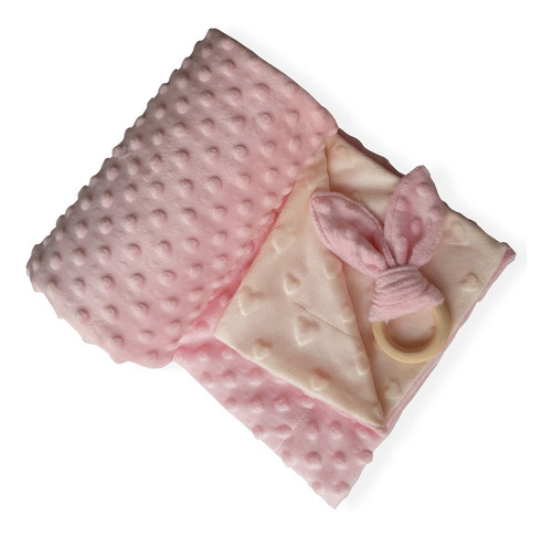 Manta Cobija Térmica Reversible Rosa / Beige Baby Wrap Bebé