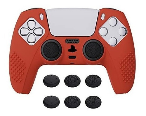 Funda + Sticks Control Playstation 5 Extremerate Red Passion