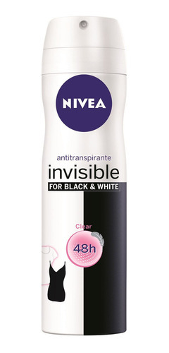 Desodorante Spray Nivea 150 Ml Invisible Black & White Clear