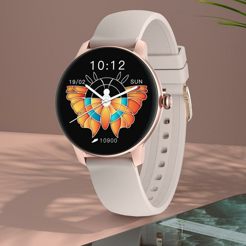 Smartwatch Imilab W11L 1.09" caja de aleación de aluminio rosa, malla rosa de silicona