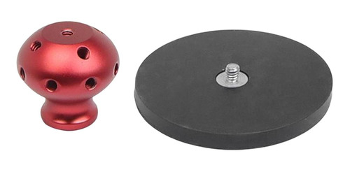 Base Magnética Para Soporte De Cámara De 88 Mm Bola Roja