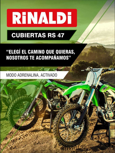 Cubierta Rinaldi 80/100-21 Rs 47 Delantera