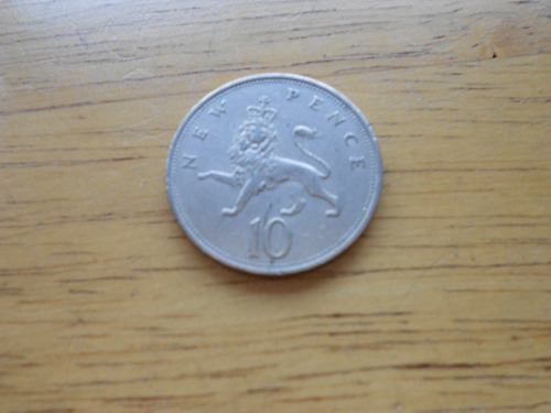 Moneda Reino Unido - 10 Nuevos Peniques - 1968