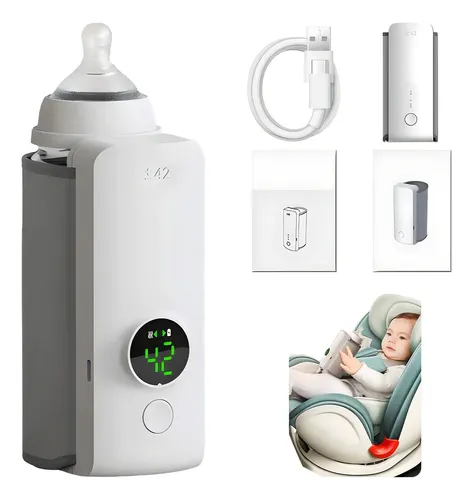 Aquecedor De Mamadeira Epsilon Aquecedor De Leite P/bebe Recarregável Sem Fio Com Visor Lcd Epsilon EPS-39M