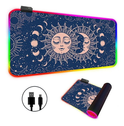 Alfombrilla De Ratón Con Luz Ajustable,t
