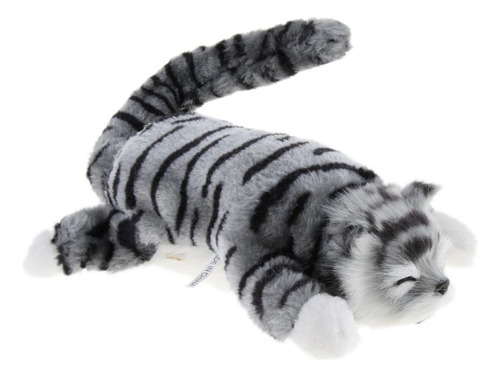 2 Eléctrico Peluche De Gato Del Balanceo Juguete De Gris