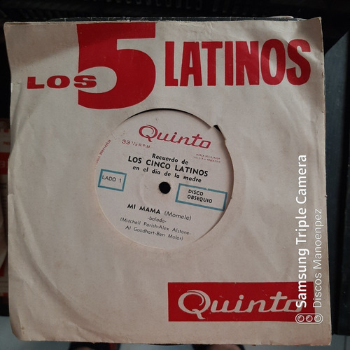 Simple Sobre Los 5 Latinos Quinto Disco Obsequio C14