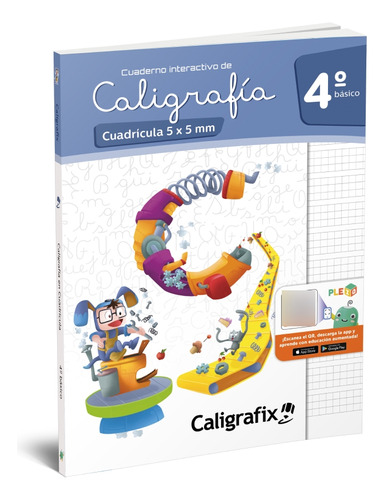 Cuaderno Caligrafix - Caligrafía Cuadricula 5x5 4° Básico