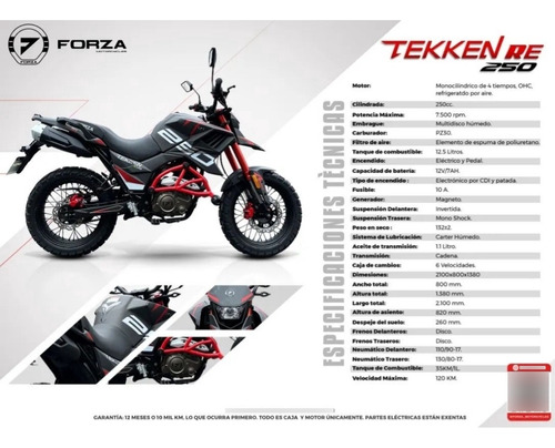 Moto Forza Tekken 250cc 2023