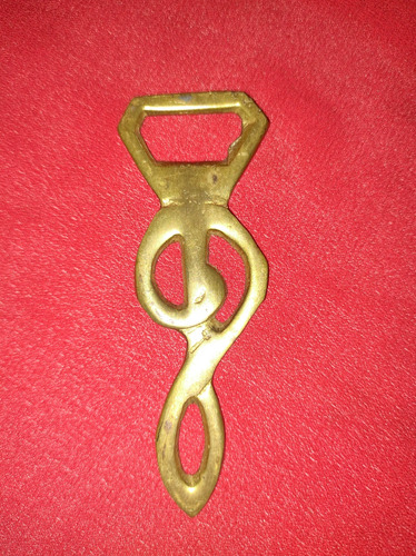 Destapador Antiguo Bronce, Diseño Nota Musical 