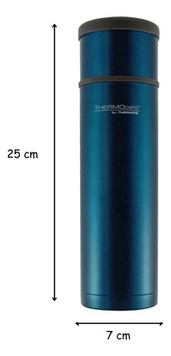 Termo Líquido Acero Inoxidable Azul 500 Ml