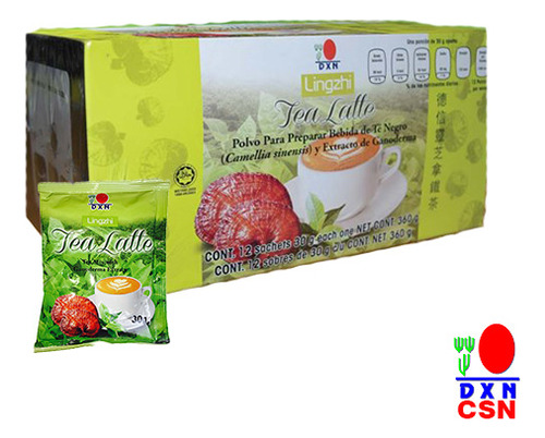 Lingzhi Tea Latte Dxn Con Ganoderma Caja Con 12 Sobres Csn