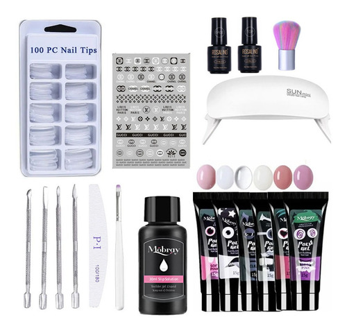 Kit Polygel Uñas Por Organic Nails + Training