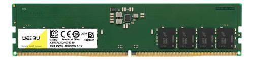 Memoria Ram Ddr5 8 Gb Weimu 1x8 Gb 4800 Mhz Dimm Pc5-38400s