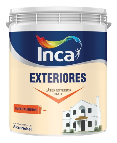 Pintura Látex Para Exteriores Mate Inca X 4lts Prestigio