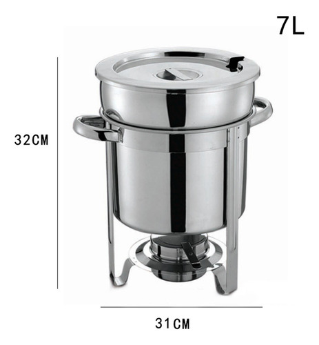 Olla Para Sopa Con Soporte Para Combustible, Calentador 7l