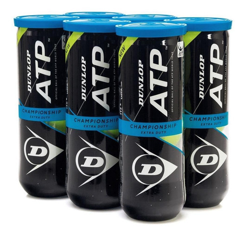 Bola De Tênis Dunlop Atp Championship Extra Duty - Pack Com 