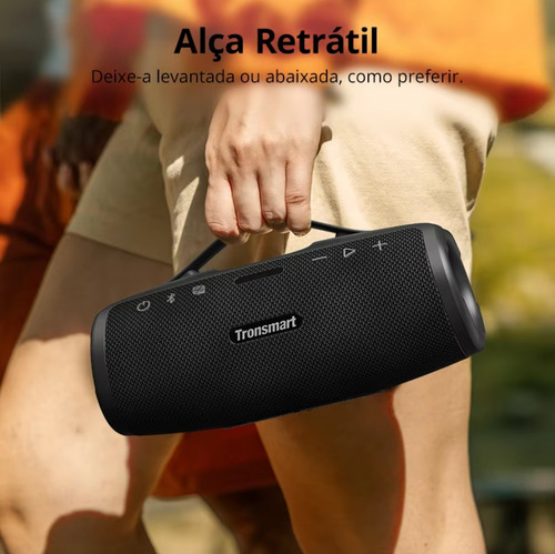 Caixa De Som Bluetooth Tronsmart Mirtune S100 50w Ipx7 Cor P Cor Preto 127/220v Preto