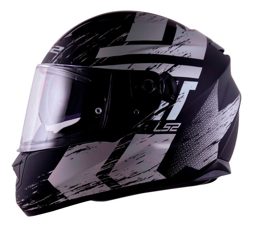 Capacete Ls2 Stream Ff320 Hunter Preto Titanium