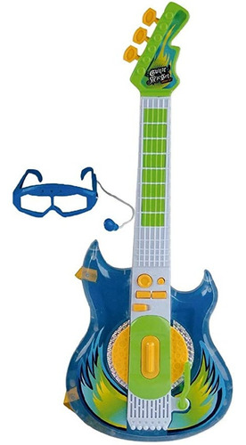 Imagem 1 de 4 de Guitarra Rock Star Azul