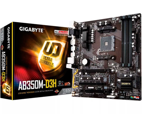 Tarjeta Madre Gigabyte Ga-ab350m-d3h Amd Socket Am4 Ddr4