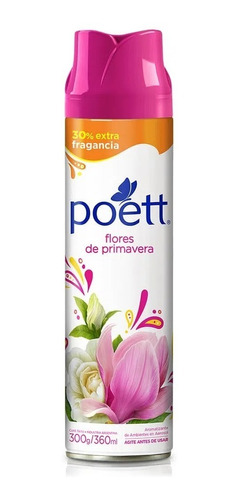 Desodorante Ambiente Poett Primavera 360cc X 6 Unidades