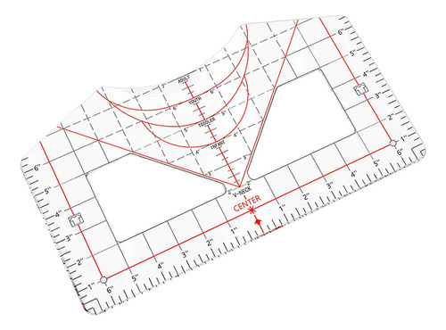 Camiseta Regla Guía Centro Diseños Herramienta Colocación