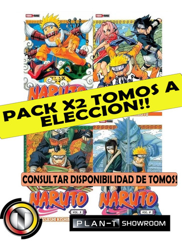 Naruto - Pack 2 Tomos A Eleccion!! - Manga Panini