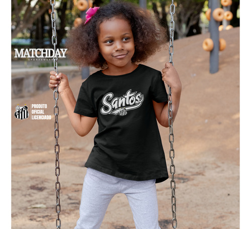 Camiseta Santos Fc Infantil Matchday Crianças Algodão Curta