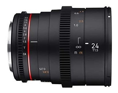 Imagen 4 de 5 de Rokinon 24 Mm T1.5 Cine Dsx Lente De Cine Gran Angular De E