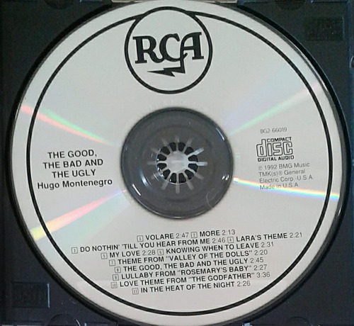 Cd Hugo Montenegro The Good, The Bad And The Ugly Importado