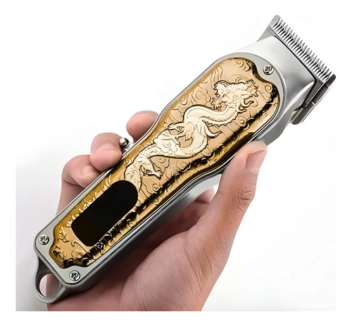 Máquina De Acabamento Cabelo E Barba Profissional Cinza