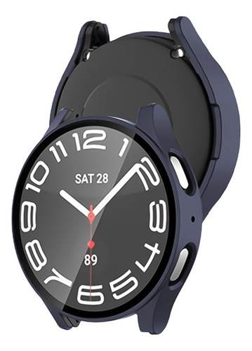 Correa De Eslabones + Funda Con Cristal Para Galaxy Watch 7 Combinacion Especial 44mm 2 Cm