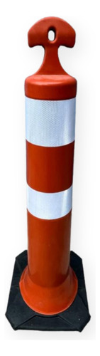 Kit 10 Cone Balizador Tipo T De Sinalização Refletivo Obra