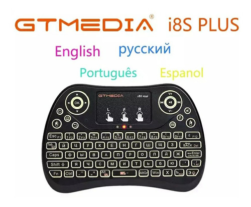 Imagen 6 de 9 de Mini Teclado Inalámbrico Con Mouse Táctil I8s Plus.