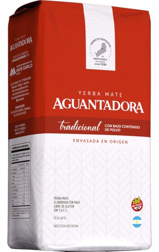 18 Kg Yerba Mate Aguantadora Tradicional Bcp 18x 1 Kg Oferta