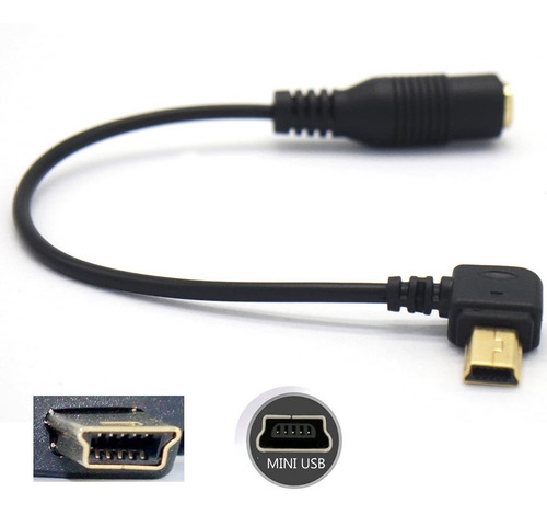 Imagen 3 de 7 de Cable Adaptador Micrófono Gopro Hero Mini Usb Reforzado