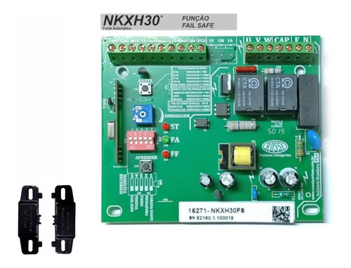 Central Placa Motor Portão Kxh30fs Nano Dz3 Dz4 Com 2 Imãs 