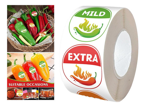 Indicador De Picante Casero De 4 Niveles 500x Para